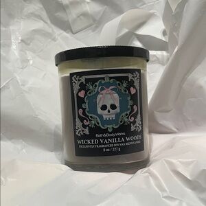 Bath & Body Works Wicked Vanilla Woods Candle - Black and White